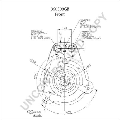 PRESTOLITE ELECTRIC starteris 860508GB